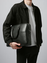 Documententas 2 Compartimenten Arthur & aston Zwart walter 3-vue-porte