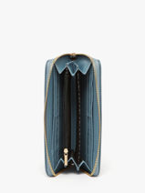 Portefeuille Lulu castagnette Blauw zip CHRYS033-vue-porte