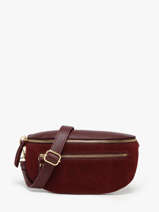 Heuptasje Leder Milano Rood velvet caviar VC24111