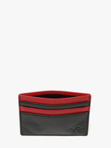 Kaarthouder Bicolor Leder Yves renard Zwart bicolor 242-vue-porte