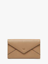 Portefeuille Leder Yves renard Beige enveloppe 29283