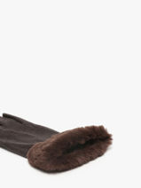 Handschoenen Isotoner Bruin women gloves 85358-vue-porte