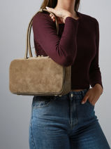 Schoudertas Velvet Caviar Milano Bruin velvet caviar VC25093-vue-porte