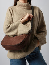 Cross Body Tas Velvet Soft Miniprix Bruin velvet soft 27592-vue-porte