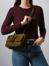 Cross Body Tas Leather Leder Biba Groen leather HAZ1L-vue-porte