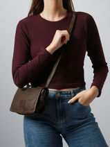 Cross Body Tas Heritage Leder Biba Bruin heritage BT33-vue-porte