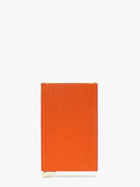 Kaarthouder Leder Secrid Oranje fluted CFL