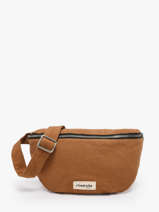Belt Bag Custine Gerecycleerd Katoen Rivedroite Bruin timeless CUSTITIM