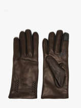 Dameshandschoenen Leder Etrier Zwart accessoires EGLO412G
