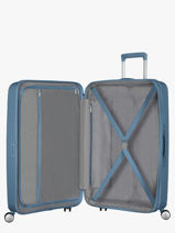 Harde Reiskoffer S Soundbox American tourister Blauw soundbox 32G002-vue-porte