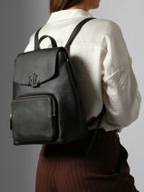 Rugzak Cameryn Leder Lauren ralph lauren Zwart cameryn 31969355-vue-porte