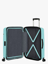 Harde Reiskoffer Liftoff American tourister Blauw liftoff 152516-vue-porte