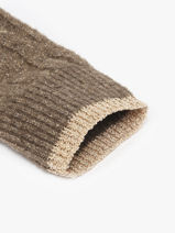 Armwarmers Lurex Pieces Bruin johanna 17160055-vue-porte