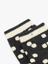 Sokken Cabaia Zwart socks women MINUIT-vue-porte