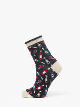 Damessokken Daisy & Deborah Cabaia Blauw socks women DEB
