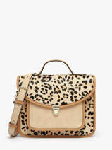 Cross Body Tas Melle George Luipaard Leder Paul marius Bruin leopard GEORGLEO