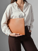 Longchamp Le foulonn� Papierhouder Oranje-vue-porte