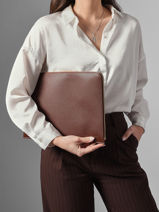 Longchamp Le foulonn� Papierhouder Bruin-vue-porte