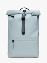 Rolltop Rucksack - Rugzak 1 Compartiment Met 14" Laptopvak Rains Blauw city 13320