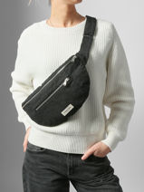 Belt Bag Orsel Gerecycleerd Katoen Rivedroite Zwart timeless ORSELTIM-vue-porte