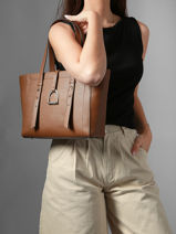 Schoudertas Altesse Leder Etrier Bruin altesse EALT088S-vue-porte