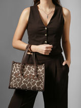 Cross Body Tas Safari Etrier Bruin safari ESAI160S-vue-porte