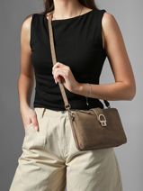 Cross Body Tas Equestre Croco Leder Etrier Bruin equestre croco EECQ0143-vue-porte