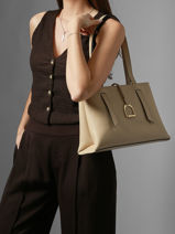 Schoudertas Torsade Leder Etrier Beige torsade ETOS173L-vue-porte