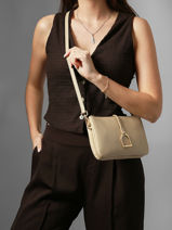 Cross Body Tas Torsade Leder Etrier Beige torsade ETOS0142-vue-porte