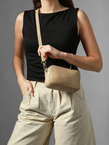 Cross Body Tas Tradition Leder Etrier Beige tradition ETRA141S-vue-porte