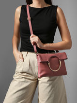 Cross Body Tas Tradition Leder Etrier Roze tradition ETRA189M-vue-porte