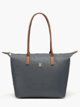 Schoudertas A4 Formaat Popette Nylon Tommy hilfiger Blauw popette AW17711