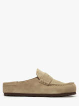 Mocassins Naples Uit Leder Birkenstock Beige men 1029675