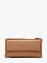 Portefeuille Leder Crinkles Bruin caviar 14104