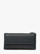 Portefeuille Leder Crinkles Blauw caviar 14104