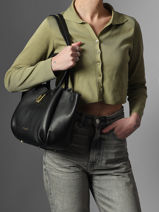 Schoudertas Milano Horizon  Leder Lancaster Zwart milano horizon  82-vue-porte