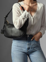 Schoudertas M Victoire Leder Lancel Groen victoire A13993-vue-porte