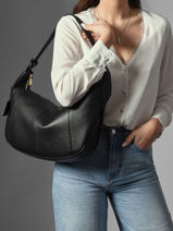 Schoudertas L Victoire Leder Lancel Violet victoire A13994-vue-porte