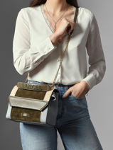 Cross Body Tas Ninon Color Block Leder Lancel Veelkleurig ninon A13370-vue-porte