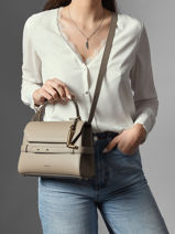 Cross Body Tas Faubourg Leder Lancel Grijs faubourg A13948-vue-porte