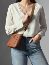 Cross Body Tas Mini Cameryn Leder Lauren ralph lauren Geel cameryn 31982184-vue-porte