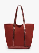Handtas Cabas Katoen Vanessa bruno Rood cabas 1V40378
