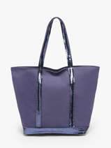 Handtas Cabas Katoen Vanessa bruno Violet cabas 1V40378