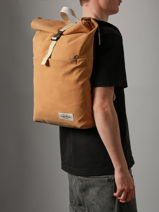 Rugzak Eastpak Bruin upgrained A5BGFUPG-vue-porte