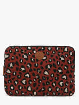 Laptophoes Met 14" Laptopvak Cabaia Rood accessoire SLEEVE14