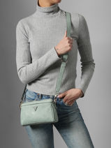 Cross Body Tas Cresidia Guess Blauw cresidia PD988872-vue-porte