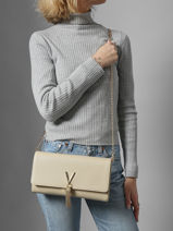 Cross Body Tas Divina Valentino Beige divina VBS1R401-vue-porte