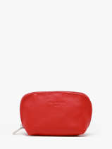 Portemonnee Leder Hexagona Rood confort 467389