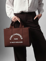 Handtas Rsg Katoen Karl lagerfeld Bruin rsg A1W50010-vue-porte