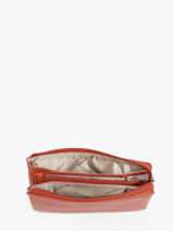 Portemonnee Confort Leder Hexagona Oranje confort 37981-vue-porte